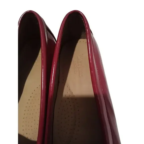 Weejuns Hand Crafted Genuine Leather Red Patent Leather Penny Loafer Shoes Sz 10 - Picture 7 of 10
